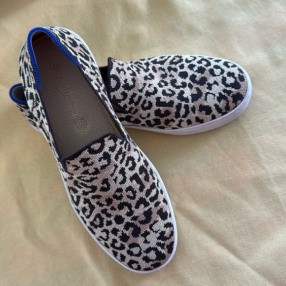 Rothy’s The Original Sneaker Womens Camo Cat Leopard Slip On Shoes - Picture 1 of 8